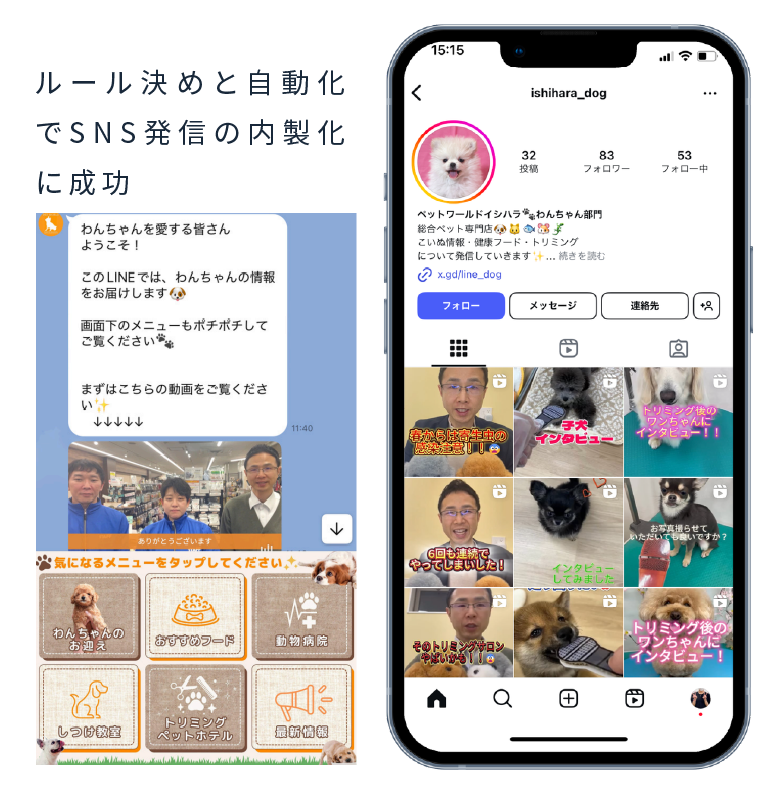 有限会社 フィッシュランド イシハラ様のスマホ画面